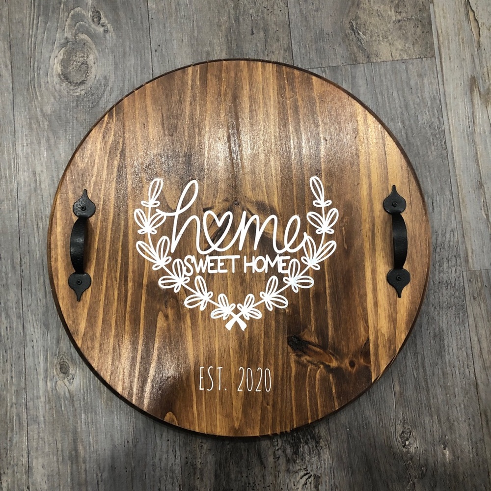 Hand Painted Wooden Tray